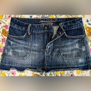 Vintage Abercrombie and Fitch Low Rise Jean Skirt